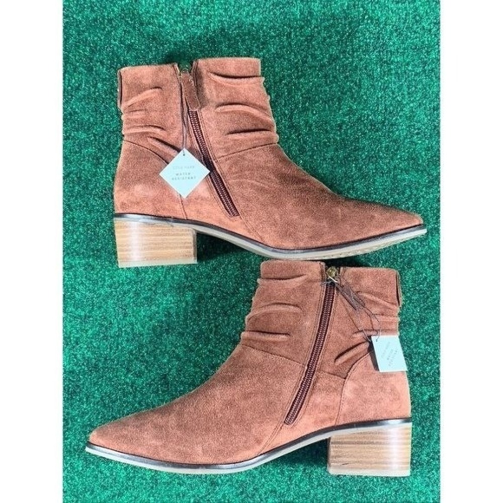 Cole Haan Maple Suede Side Zip Ankle Boots Booties Women's Size 9.5 B - Picture 7 of 11